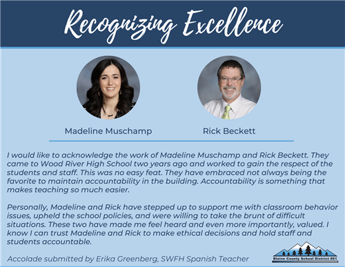  Recognizing Excellence